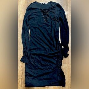 Pam & Gela black lace up dress